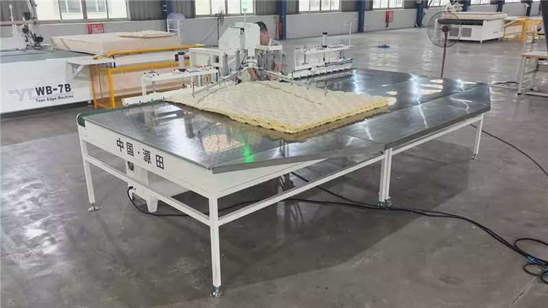 智造革新：源田YT-SB-9自动锁边机，床垫生产的全新动力